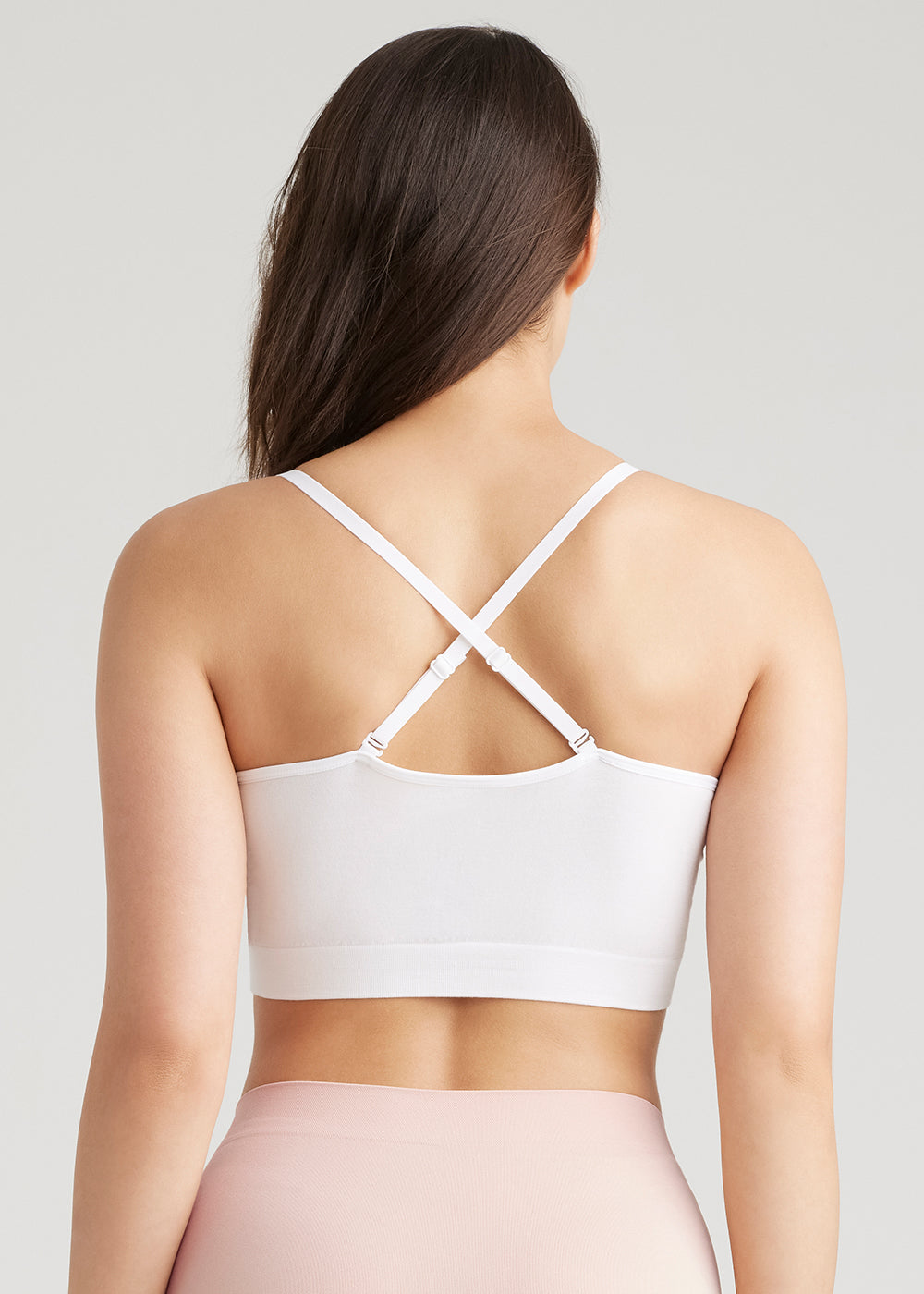 Convertible Scoop Neck Unlined Bralette - Yummie SoftServe™(White,S/M)