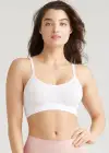 Convertible Scoop Neck Unlined Bralette - Yummie SoftServe™(White,S/M)