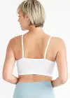 Convertible Scoop Neck Unlined Bralette - Yummie SoftServe™(White,S/M)