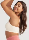 V-Neck Bralette w/ Removable Pads(Nude,S/M)