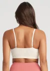V-Neck Bralette w/ Removable Pads(Nude,S/M)