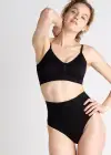 V-Neck Bralette w/ Removable Pads(Black,S/M)