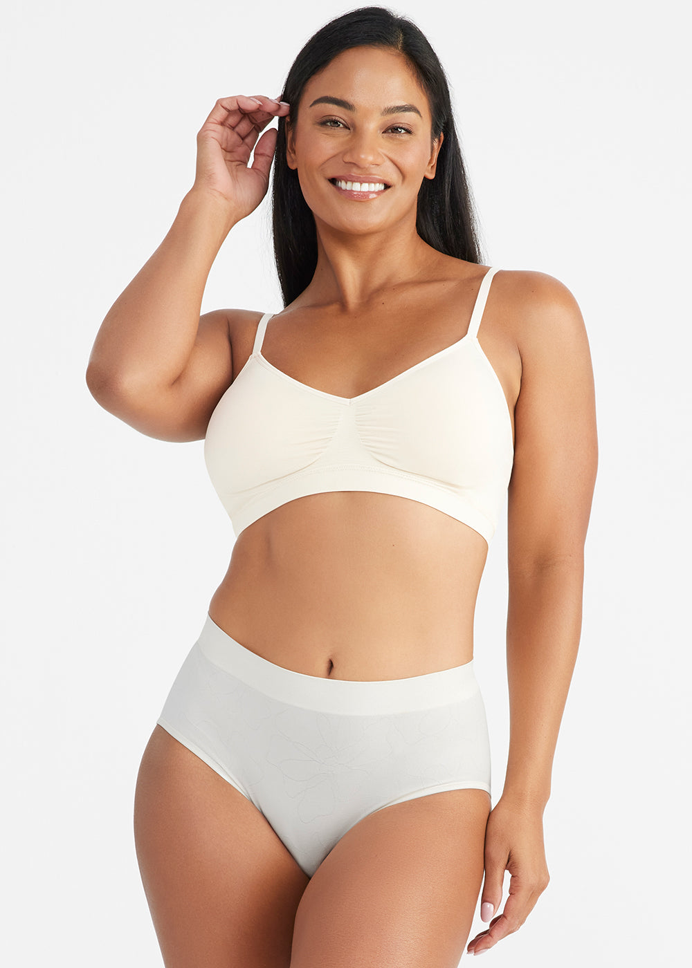 Non-Shaping Retro Brief(Whisper White Lace Jacquard,S)