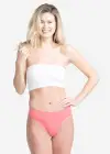 Bandeau Bra w/ Removable Pads(White,S/M)