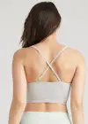 Jules Longline Bra Top(Heather Grey,S/M)