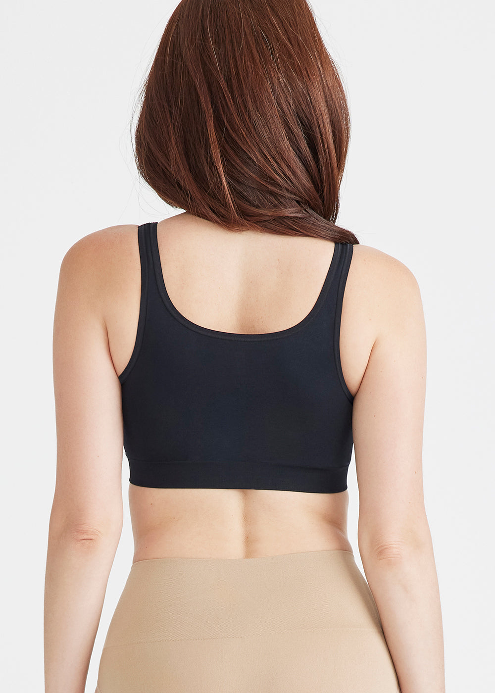 Eva Square Neck Bralette w/ Removable Pads(Black,S/M)