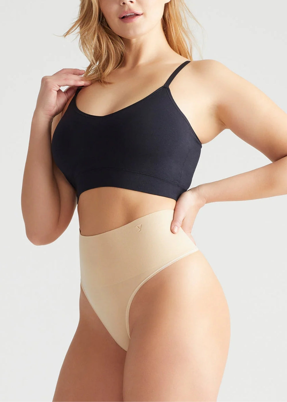 Cadence Comfortably Curved Bra w/ Removable Pads(Black,S/M)