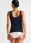 Non-Shaping 2-Way Tank Top(Black,S)