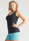 Non-Shaping Tank Top(Black,S/M)