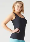 Non-Shaping Tank Top(Black,S/M)
