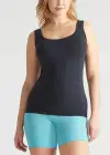 Non-Shaping Tank Top(Black,S/M)