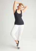 Non-Shaping Tank Top(Black,S/M)