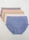 5 pack Non-Shaping Retro Brief - Lace Jacquard