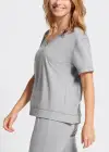 V-neck Lounge Tee(Weathered Grey,S)