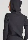 Cropped Hoodie(Black,XS)