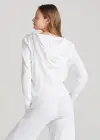 Cropped Hoodie(White,XS)