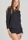 Long Sleeve Tee(Black,XS)