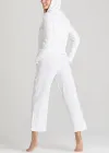 Cropped Lounge Pant(White,XS)