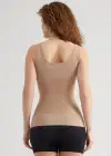 Boyfriend Yummie Tummie® 3-Panel Shapewear Tank Top(Almond,XS)