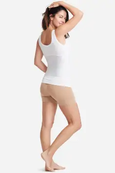 Boyfriend Yummie Tummie® 3-Panel Shapewear Tank Top(White,XS)
