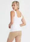 Boyfriend Yummie Tummie® 3-Panel Shapewear Tank Top(White,XS)