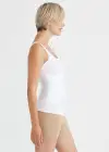 Boyfriend Yummie Tummie® 3-Panel Shapewear Tank Top(White,XS)