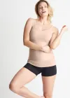 Boyfriend Yummie Tummie® 3-Panel Shapewear Tank Top(Almond,XS)