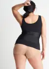 Boyfriend Yummie Tummie® 3-Panel Shapewear Tank Top(Black,XS)