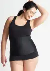 Boyfriend Yummie Tummie® 3-Panel Shapewear Tank Top(Black,XS)