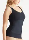 Alice Yummie Tummie® 3-Panel Shapewear Tank Top(Black,S)