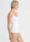 Alice Yummie Tummie® 3-Panel Shapewear Tank Top(White,S)