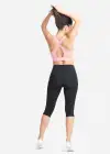 Talia Crop Shaping Legging w/ Pockets - 360Sculpt™ Cotton(Black,XS)