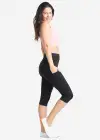 Talia Crop Shaping Legging w/ Pockets - 360Sculpt™ Cotton(Black,XS)