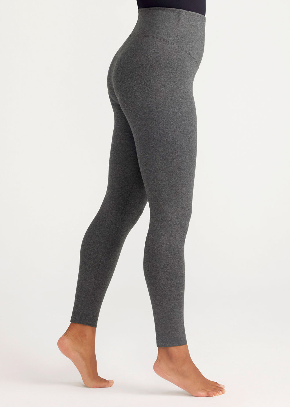 Rachel Shaping Legging - 360Sculpt™ Cotton(Heather Charcoal,XS)