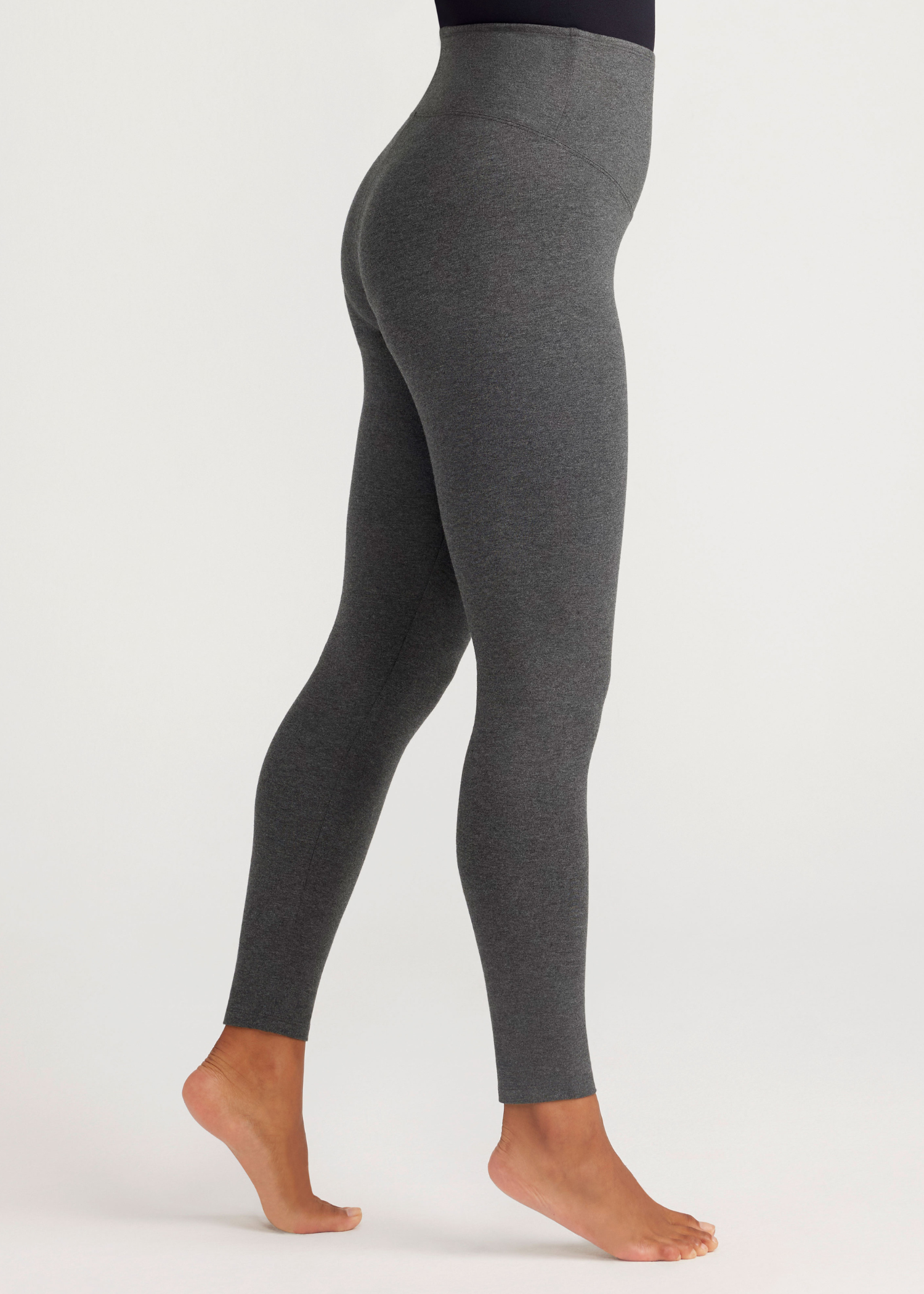 Rachel Shaping Legging - 360Sculpt™ Cotton(Heather Charcoal,XS)