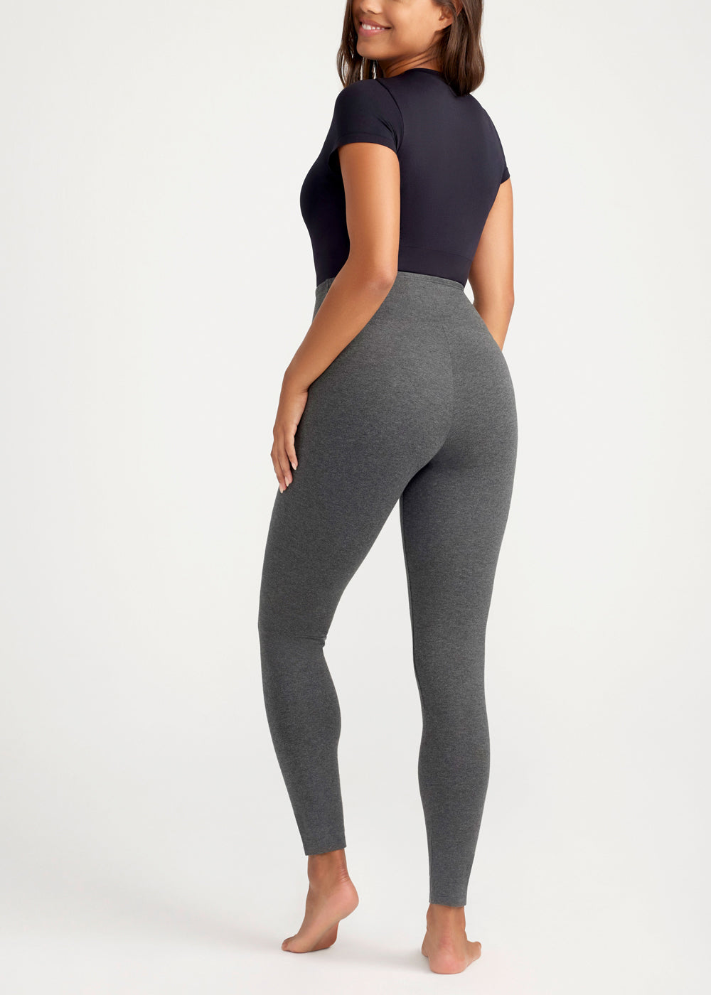 Rachel Shaping Legging - 360Sculpt™ Cotton(Heather Charcoal,XS)