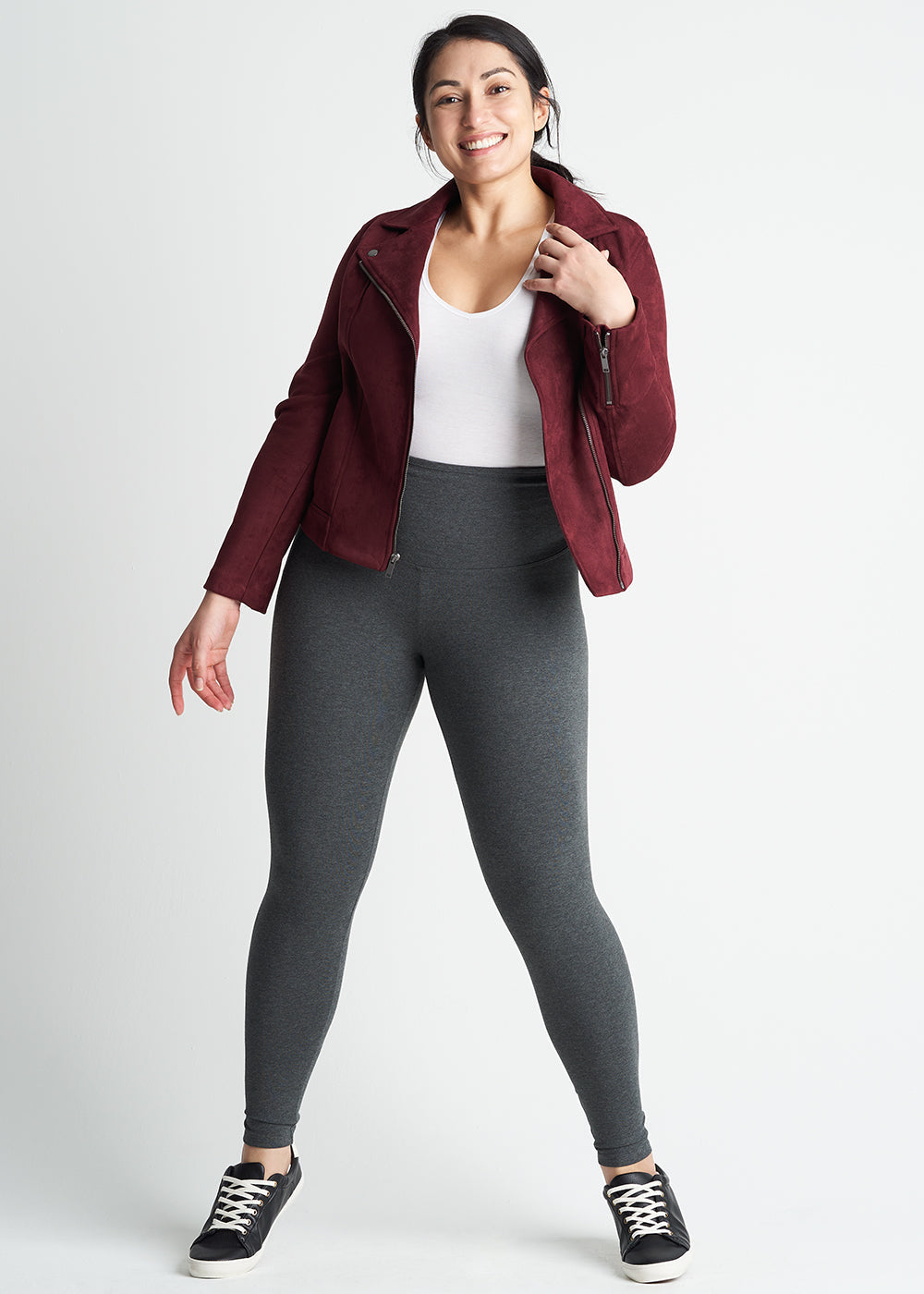 Rachel Shaping Legging - 360Sculpt™ Cotton(Heather Charcoal,XS)