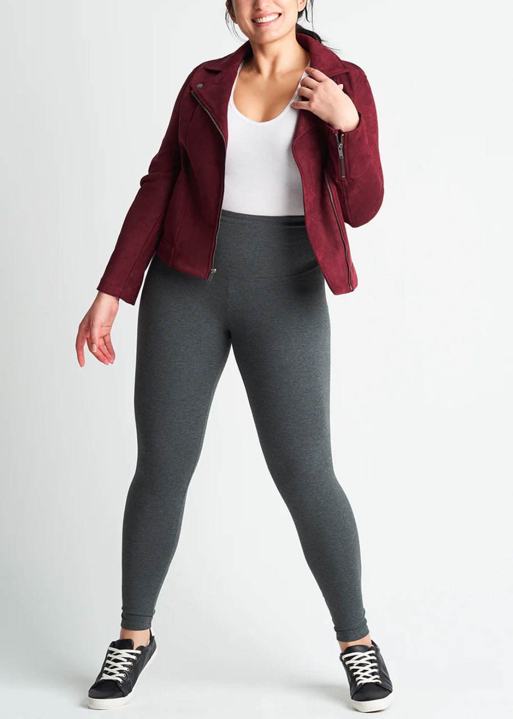 Rachel Shaping Legging - 360Sculpt™ Cotton(Heather Charcoal,XS)