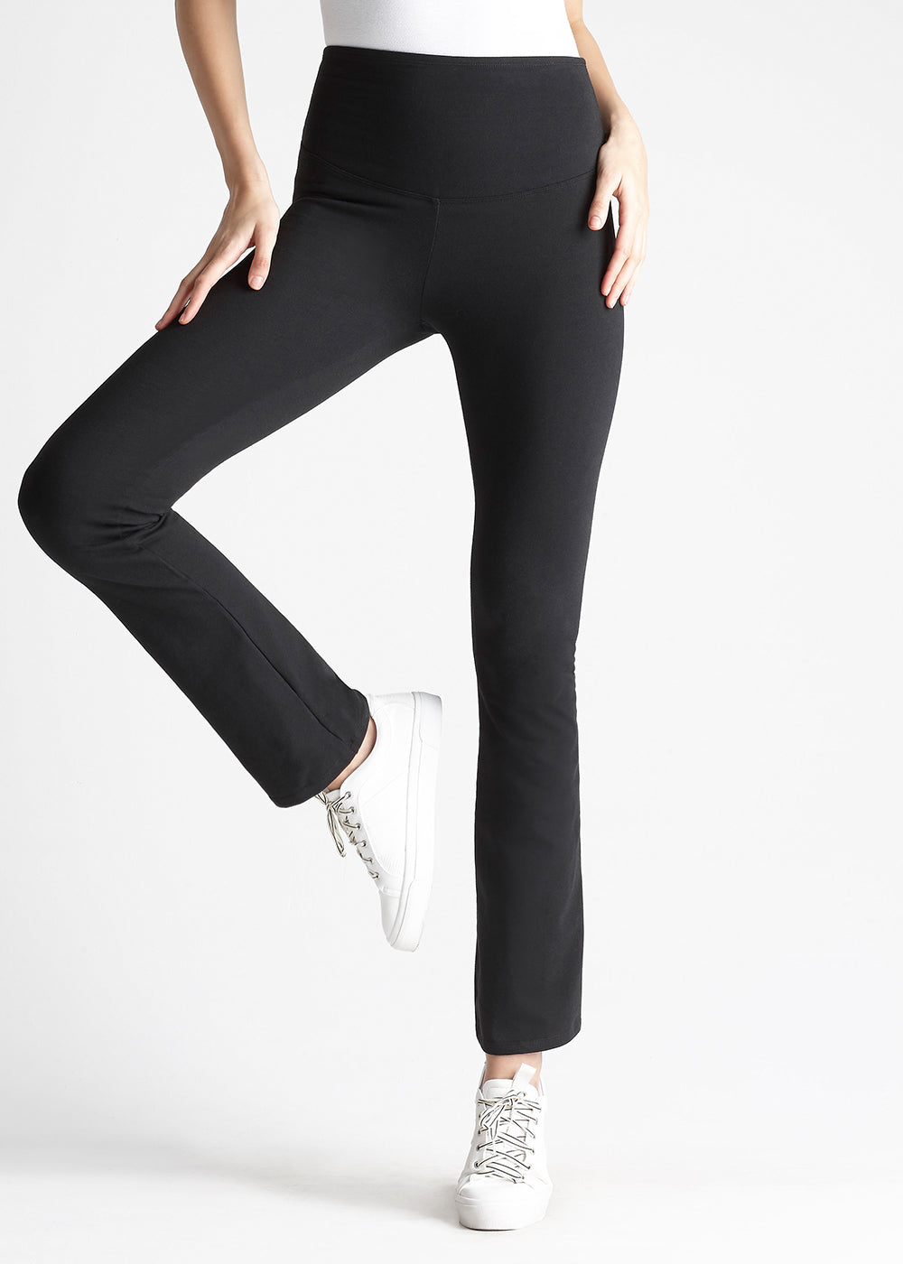 Jodi Slim Bootcut Shaping Legging - 360Sculpt™ Cotton(Black,XS)