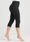 Talia Crop Capri Shaping Legging - 360Sculpt™ Cotton(Black,XS)