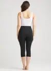 Talia Crop Capri Shaping Legging - 360Sculpt™ Cotton(Black,XS)