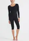 Talia Crop Capri Shaping Legging - 360Sculpt™ Cotton(Black,XS)