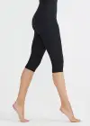 Talia Crop Capri Shaping Legging - 360Sculpt™ Cotton(Black,XS)