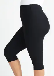 Talia Crop Capri Shaping Legging - 360Sculpt™ Cotton(Black,XS)