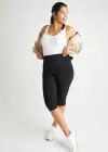 Talia Crop Capri Shaping Legging - 360Sculpt™ Cotton(Black,XS)