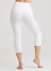 Talia Crop Capri Shaping Legging - 360Sculpt™ Cotton(White,XS)