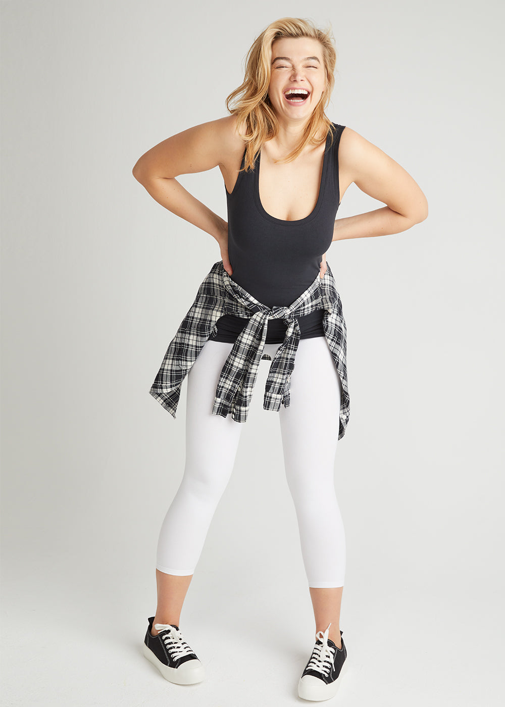 Gloria 7/8 Shaping Legging - 360Sculpt™ Cotton(White,XS)