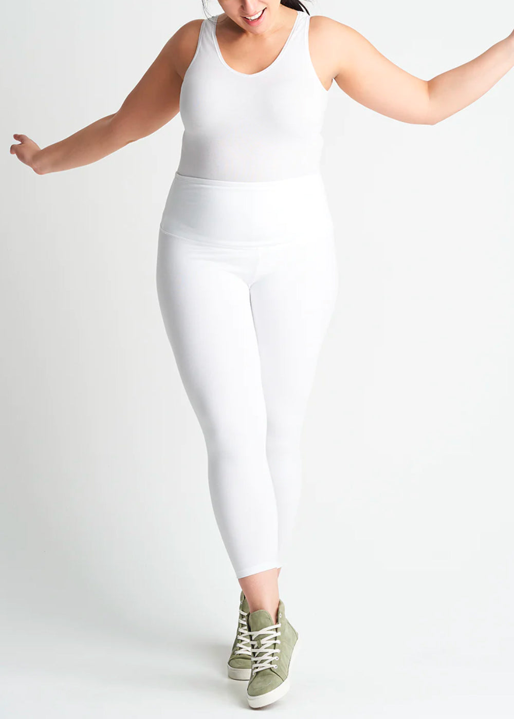 Gloria 7/8 Shaping Legging - 360Sculpt™ Cotton(White,XS)