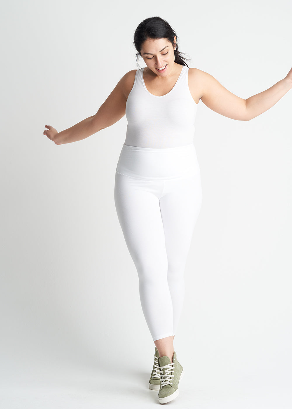 Gloria 7/8 Shaping Legging - 360Sculpt™ Cotton(White,XS)