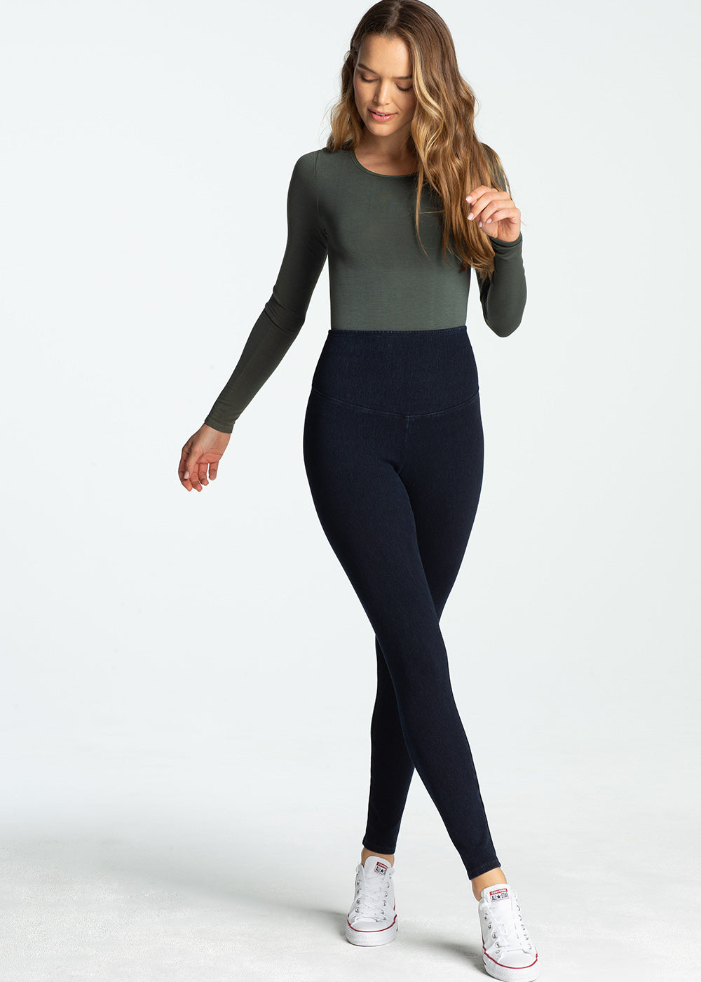 Denim Shaping Legging(True Indigo,XS)